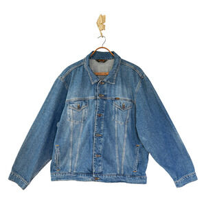 Polo Jeans Ralph Lauren Men Denim Trucker Jacket XXL Retro Workwear Western